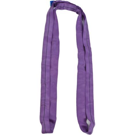 Élingue ronde sans fin 1T en polyester flexible, sangle haute résistance pour levage grue, accessoire de manutention, 3 mètres (1/5)