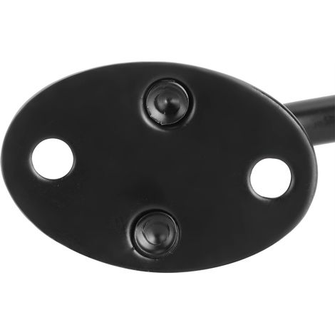 Fenster- und Türlüftungshalterungen – Set mit 4 schwarzen Edelstahlhalterungen (13 cm) inklusive Zubehör und Schrauben – Starke und sichere Befestigung (1/5)