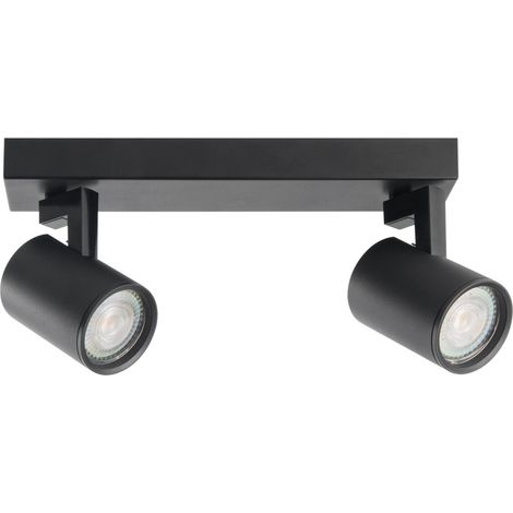 Faretto doppio soffitto/parete 2xGU10 10W nero Polux LYNX (1/4)