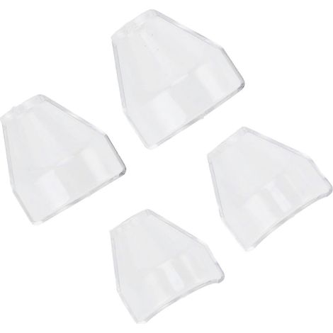 Lot de 4 protections pour outils rotatifs, en ABS transparent, anti-poussière, pour meuleuses et perceuses électriques, 18 mm (1/4)