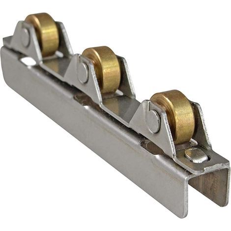 Kleine Rollen, 8-mm-Glasrollen, Befestigungsklammern für Edelstahlrollen (geeignet für Badezimmertüren und Weinkeller), 4 (1/5)