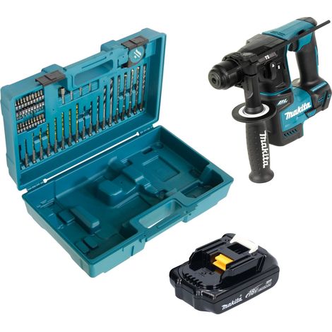 Makita DHR 171 Y1X3 Akku Bohrhammer 18 V 1,2 J SDS-Plus Brushless + 1x Akku 1,5 Ah + 65 tlg. Zubehör Set + Koffer - ohne Ladegerät (1/5)