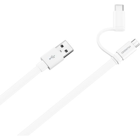 4071417 Cable USB vers micro USB Huawei 1,5m (avec adaptateur Type C) (1/5)