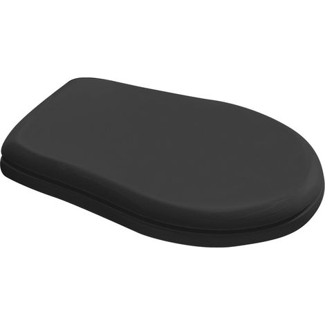 Abattant WC RETRO Soft Close, noir mat/chrome (1/2)