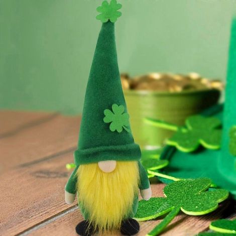 Poupées sans visage pour la fête de la Saint-Patrick, gnomes, décoration de table de ferme (1/4)