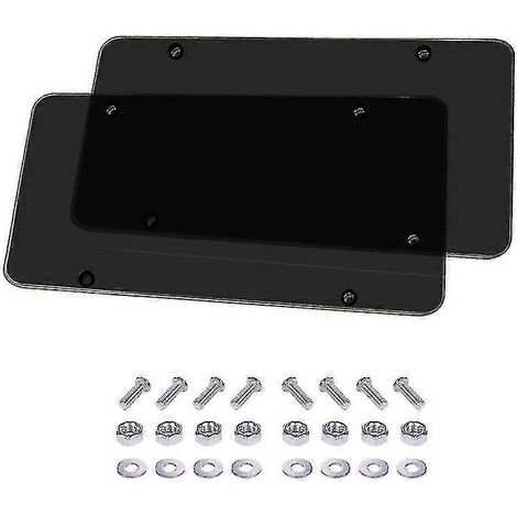 Clear Anti-speed Red Light Toll Camera Stopper License Frame Cover Photos Plate