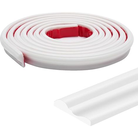 Moulure Murale Autoadhésive - Plinthe Souple 3D pour Décoration Intérieure, Protection des Murs (1/5)