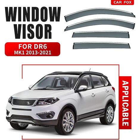 Déflecteurs de pluie et de protection contre les intempéries pour vitres de voiture DR6 MK1 2013-2021, 4 pièces ( ) (1/5)