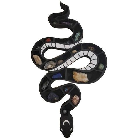 Étagère de rangement en bois serpentine pour cristaux, décoration intérieure A-- (1/5)