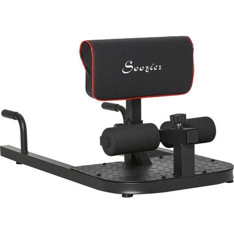 Sissy squat 3 en 1 réglable pour abdominaux, pompes et jambes, support acier antidérapant, 120 kg, noir, pour entraînement à domicile  CHICFURN (1/5)