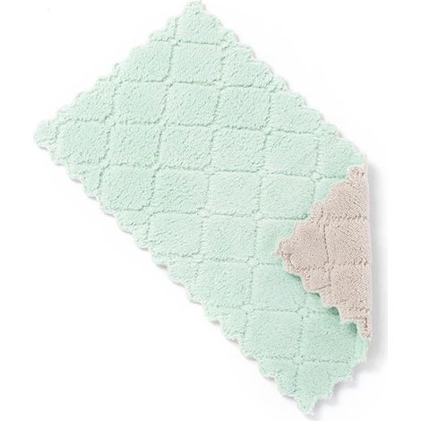 Chiffon Microfibre - 27 x 16 cm - Pour Vaisselle Casseroles Plans De Travail Carrelages - Lot De 5 (1/5)