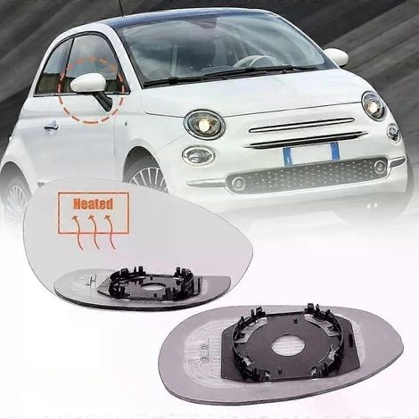 Beheizbares Außenspiegelglas für Fiat 500 500C ab 2007 (Ersatzteil links/rechts) JXLGV (1/5)