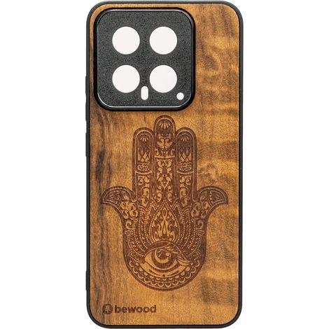 Custodia in legno Bewood per Xiaomi 14 HAMSA IMBUIA (1/2)