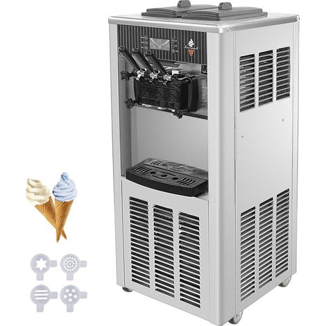 Machine à glace douce 2200W – Production 20-28L/H – 3 goûts – Compresseur silencieux – Panneau LCD intelligent (1/5)