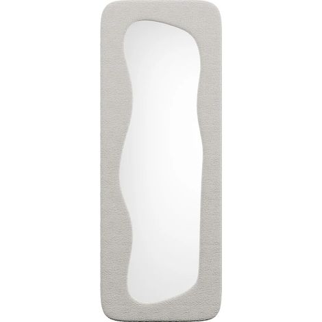 Specchio organico L. 60 x H. 160 cm in Tessuto bouclette Avorio - HAIMEI (1/4)