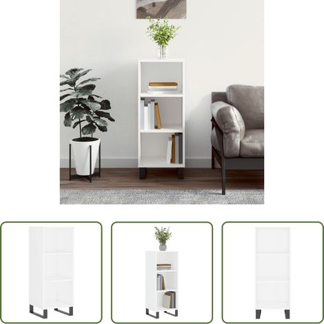 vidaXL Stauraum -  Sideboard Weiß 34,5x32,5x90 cm Holzwerkstoff (1/5)