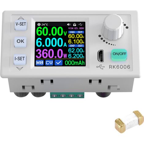 Irovami Alimentation CNC régulée LCD 1.54″ – Tension/courant constants – Idéal pour labo, expérimental (1/5)