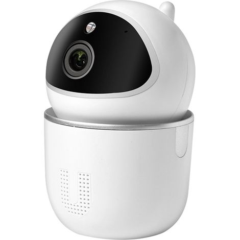 Caméra de surveillance sans fil WiFi 1080p HD avec vision nocturne, interphone bidirectionnel et système de sécurité domestique compatible avec Tuya. (1/5)