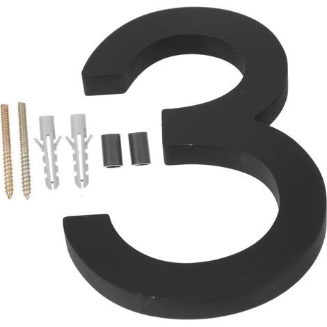 Stainless Steel Door Number Classic 3D Floating Design for (1/5)