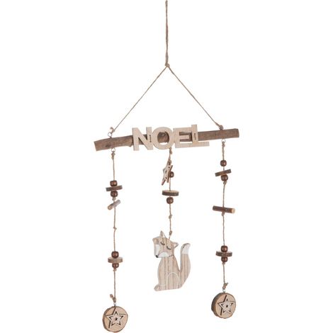 Décoration de Noël à suspendre en bois
