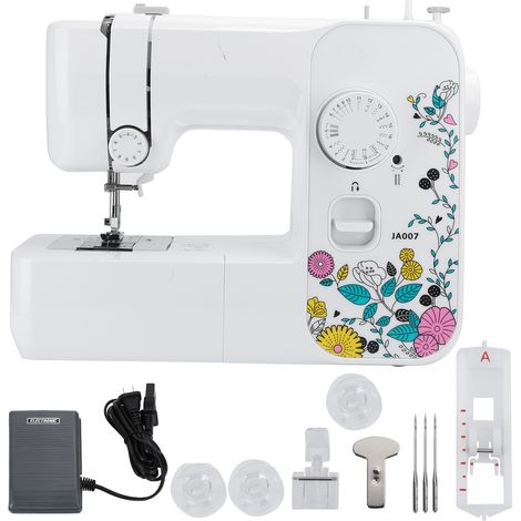 Machine à coudre électrique mini 220V multifonction double fil pour usage domestique (1/5)