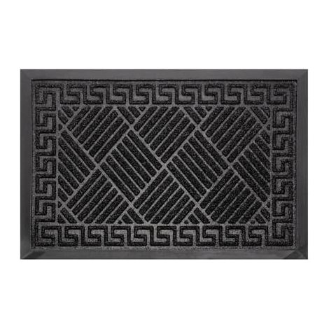 Zerbino in gomma per esterni 60x40 cm nero