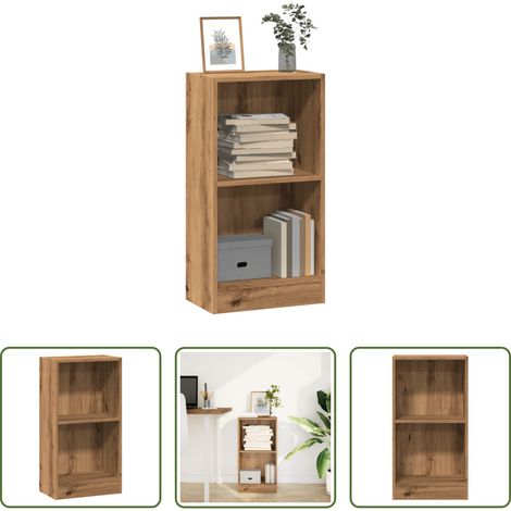 vidaXL Étagère livres -  Bibliothèque chêne artisanal 40x24x76 cm bois d'ingénierie (1/5)