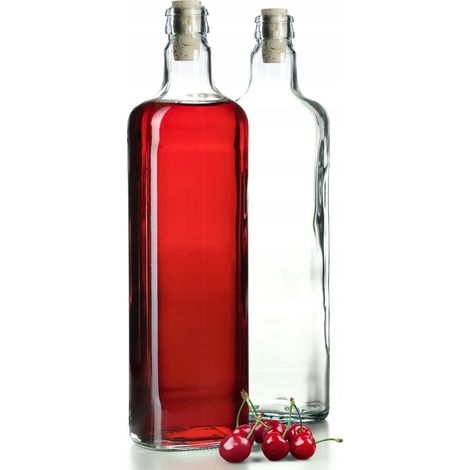 KADAX Transparente Schnapsflaschen, 700 ml, 2 Stück (1/5)