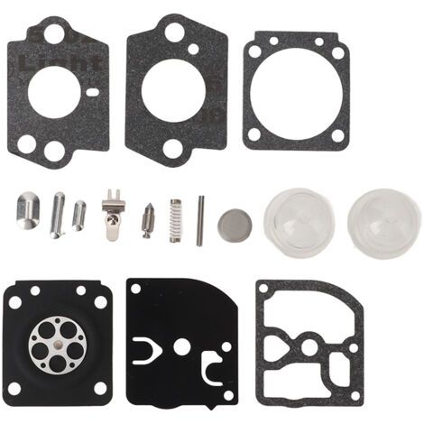 Kit de réparation de carburateur pour tondeuse Stihl HS45, FS38, FS55 – 4 joints en papier, 2 capuchons – Matériaux de qualité supérieure (1/5)