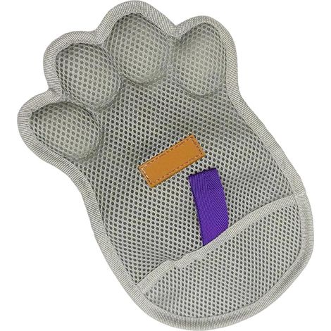 de toilettage réutilisable pour épilation statique - Utilisation pour ramasser les poils des animaux de compagnie, chats et chiens - Ajustement confortable et flexible - Facile à nettoyer (1/5)