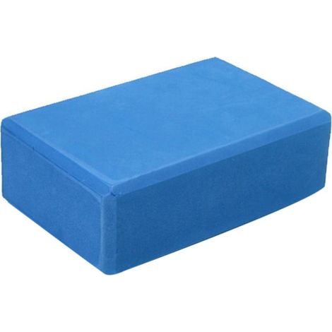 Bloc De Yoga - EVA Haute Densité - 23 x 15 x 8 cm - Pour Yoga Pilates Équilibre Et Renforcement Musculaire - Bleu - 1 Pièce (1/2)