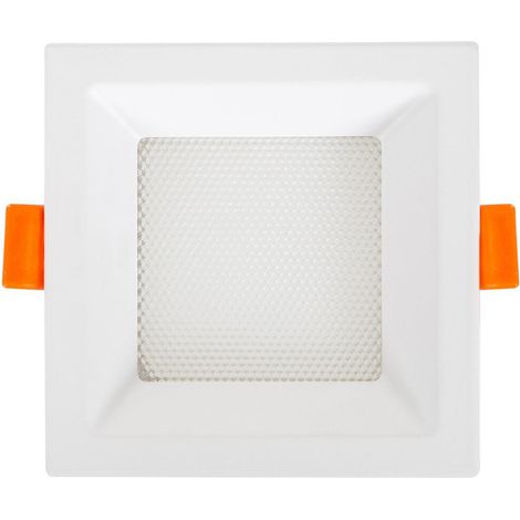 Placa LED 7W Cuadrada CCT Seleccionable Microprismático LIFUD Corte 75x75 mm No Flicker (2700K - 4000K - 6000K) Seleccionable (Cálido-Neutro-Frío) (1/5)