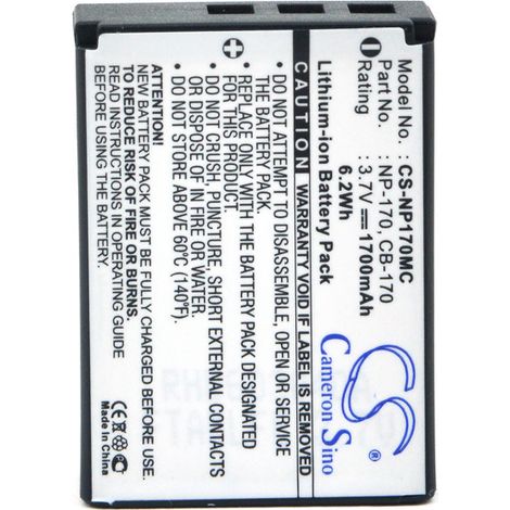 NX - Batterie  photo - caméra 3.7V 1700mAh - 084-07042L-062CB-170NP-17 (1/3)