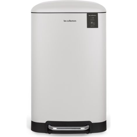 Les Collectors n°728 - Poubelle à pédale 30L, blanche (1/5)
