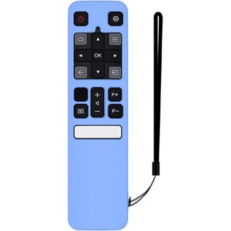 Housse De Protection Pour Télécommande - Gel De Silice - Compatible TCL RC802V FMR1 FNR1 - Bleu Fluorescent - 1 Pièce (1/4)