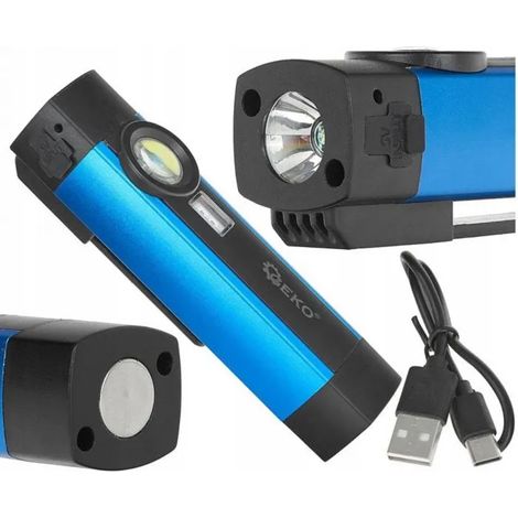 Linterna multifuncional con imán + LED UV COB 5W 2000mAh 300lm IP54 - caja de presentación (12/96) (1/3)