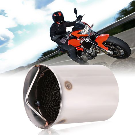 Silencieux insert 51mm pour pot d'échappement moto universel, réducteur de bruit style 5, silencieux interne en acier, compatible moto, pièce de rechange. (1/5)