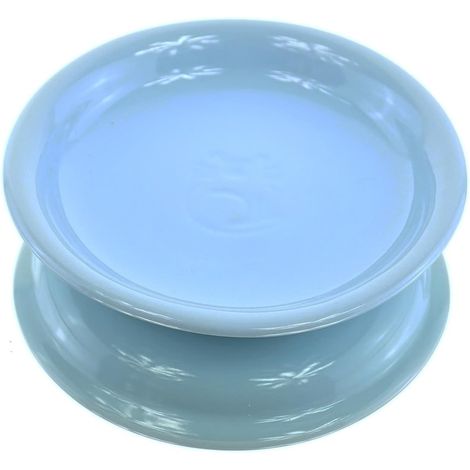 Nobby® Katzen Keramik Milchschale hellblau Ø14 x 2 cm, 100 ml (1/2)