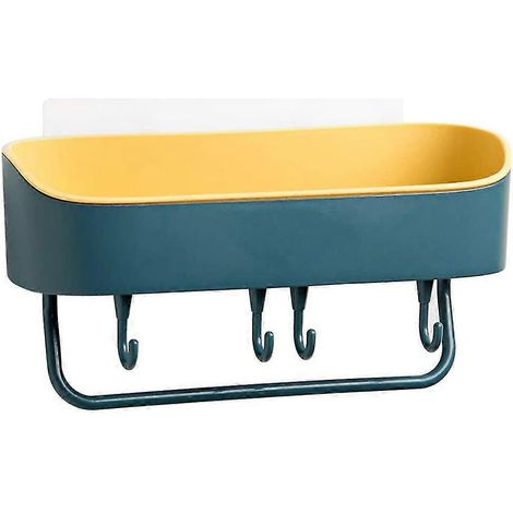 Duschablage, selbstklebender Duschorganizer, selbstklebender Duschkorb, Duschregal, zur Aufbewahrung von Küchenutensilien, Toilettenartikeln und Shampoo (1/4)