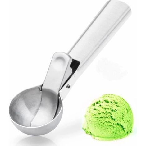 Ice Cream Scoop - With Trigger - Ergonomic - Dishwasher Safe - Medium Size (1/4)