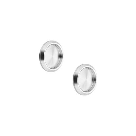 Tiradores para puertas correderas, tiradores interiores ocultos de 68 mm, tiradores redondos de acero inoxidable 304 para puertas correderas, espejos, puertas correderas y armarios.