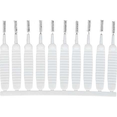 Nettoyeur d'alésage de trou de douche, brosse de nettoyage anti-colmatage pour tête, 10 pièces (1/5)