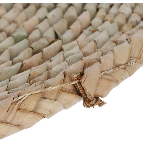 Lot de 2 poufs ronds style champêtre, coussins tatami, tapis de fenêtre pour la décoration intérieure et le yoga (1/5)