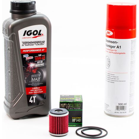 Kit Entretien Vidange pour YAMAHA YZF-R 125 de 2015 à 2024 - IGOL PROPULS PERFORMANCE 10W40 1L