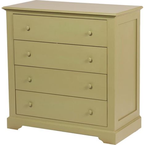 Amadeus - Commode 4 tiroirs en bois vert L80 cm Canopée (1/2)