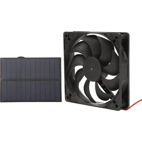 Solar-Lüfter-Set für den Außenbereich, monokristallines Silizium, für Wohnwagen, Wohnmobile, Toiletten und Tierhäuser, 12 V, 3 W (1/5)