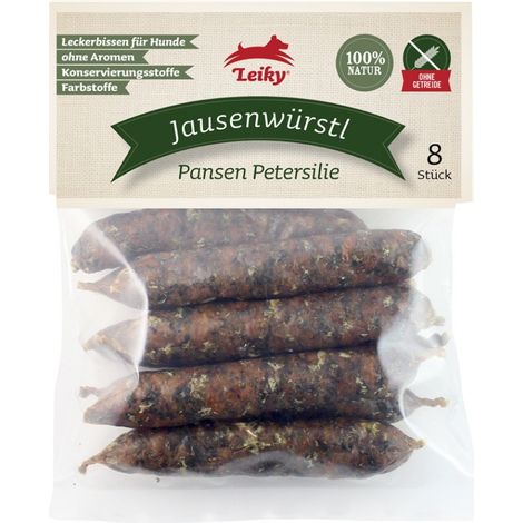 Würstchen mit Pansen und Petersilie 8 Stück Hundeleckerlis Darmperistaltik Leiky (1/2)