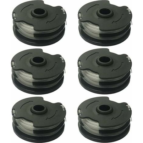Carrete de hilo para Parkside PRTA 20-Li A1 / B2 / C3 Carretes de hilo de repuesto para desbrozadora inalámbrica LIDL Parkside PRTA 20-Li A1 / B2 / C3, PRT 300 A1, PRT 550 A1 / A3 (6 piezas)