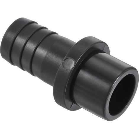 1 Paquet PVC Tuyau Raccord - Eau Tube Connecteur, 16mm Barbillon Droit Tuyau Joint, Appliquer à Extérieur/Jardin/Piscine (OD 20mm, Noir) (1/5)
