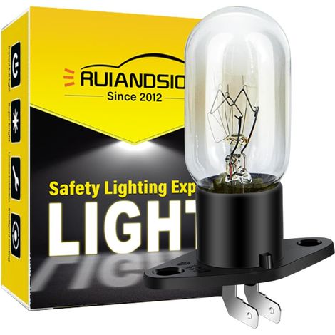 Ampoule Micro-ondes Z187 - 1 Pièce - Culot E14 - 20W 250V - Lumière Blanche Chaude - Pour Four Samsung Panasonic (1/5)